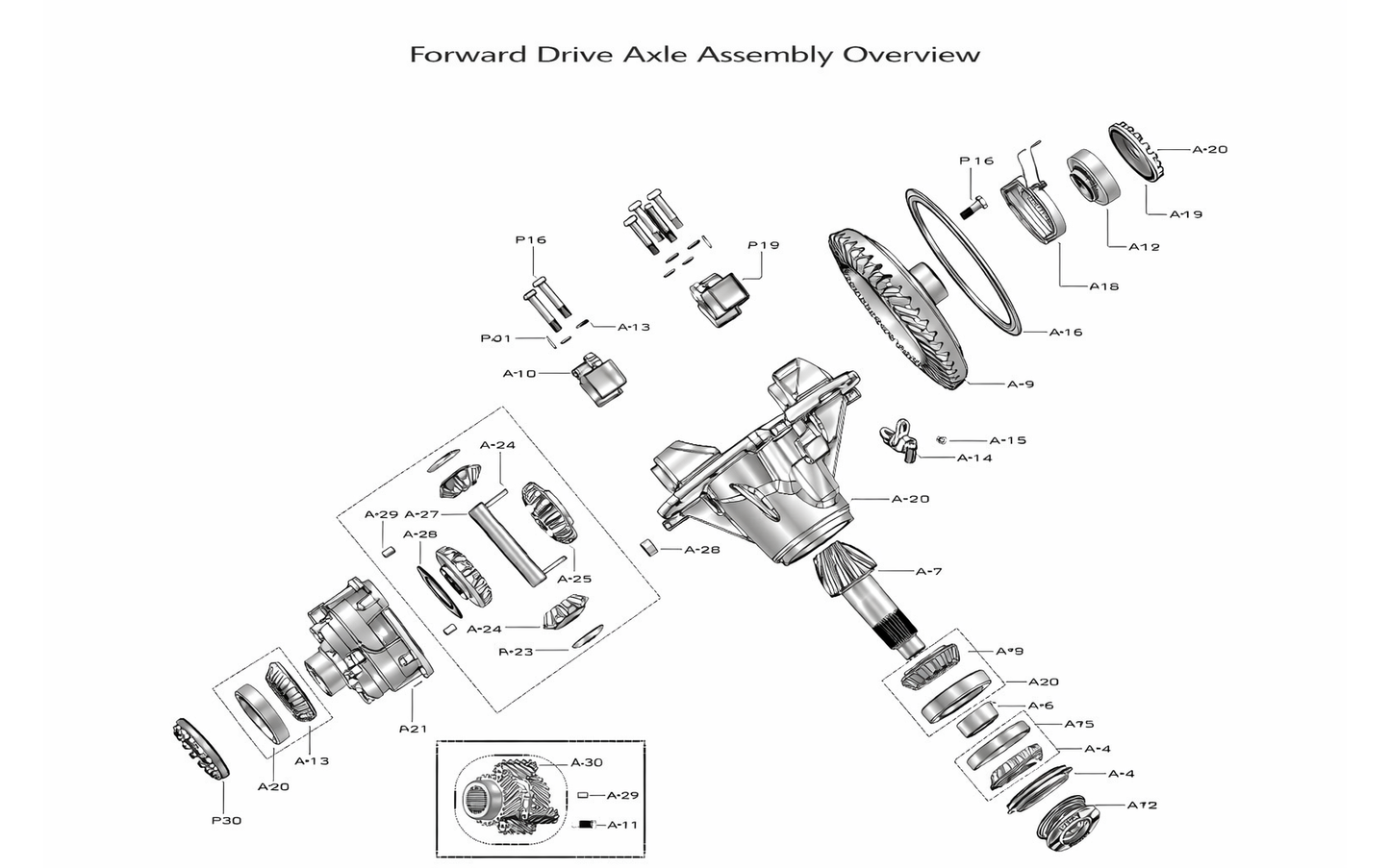 Eje trasero completo Spicer/Dana S110