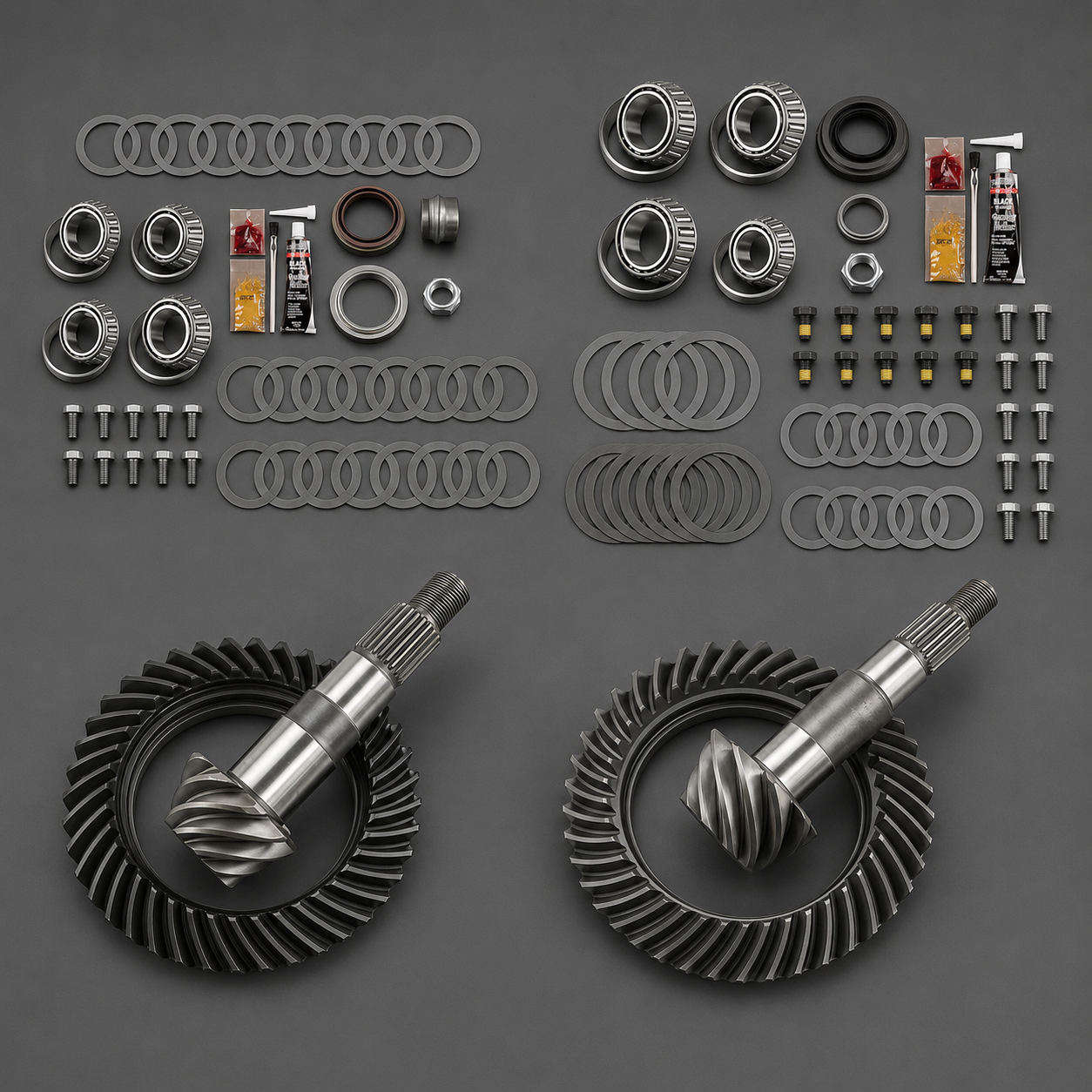 Differential Ring and Pinon Front and Rear Complete Kit (10, 10)