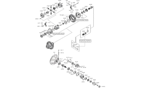 Eaton-Spicer 15040T Two Speed Planetary Double Reduction