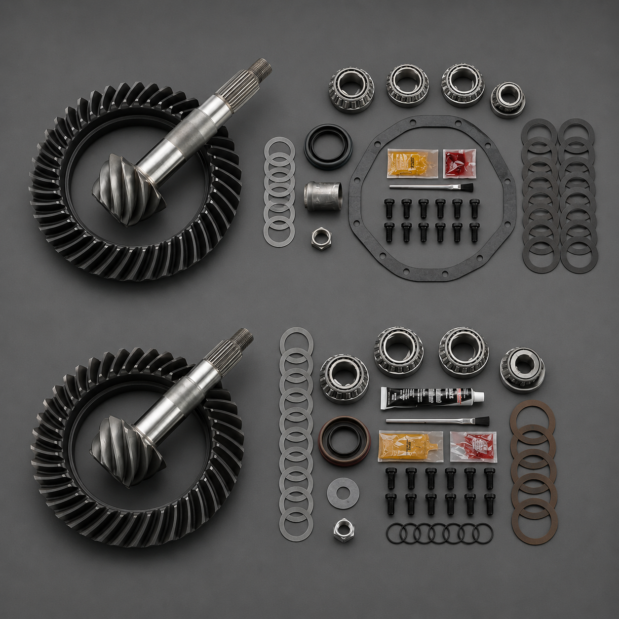 Differential Ring and Pinon Front and Rear Complete Kit (10, 10)