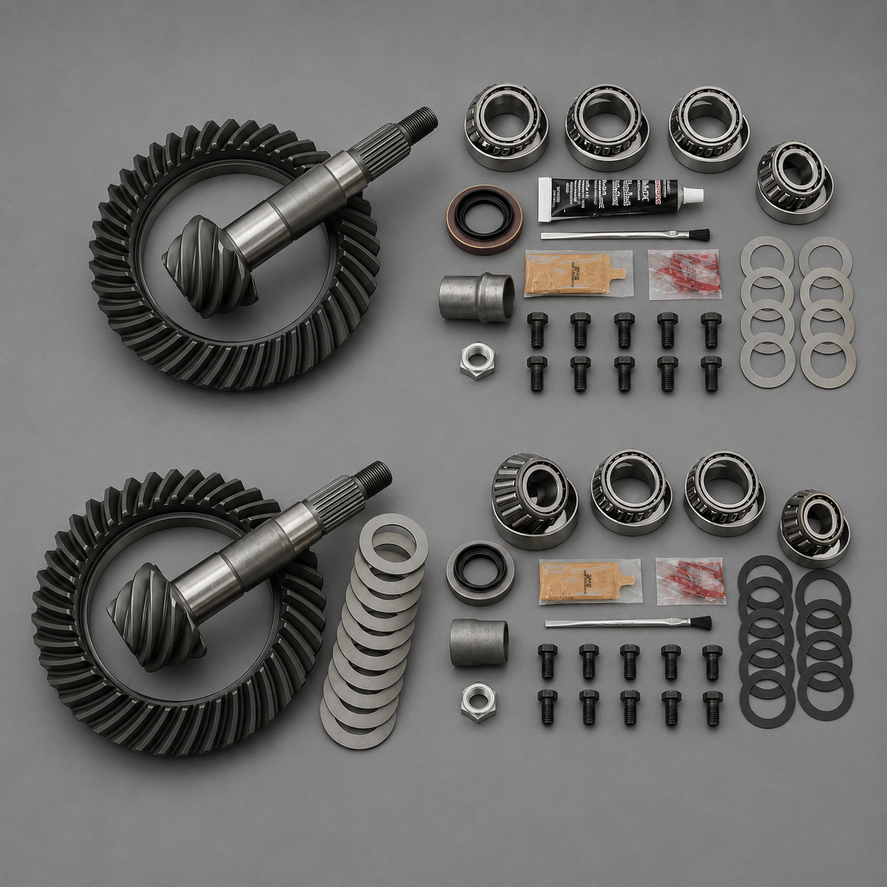 Differential Ring and Pinon Front and Rear Complete Kit (Dropout, Dropout)