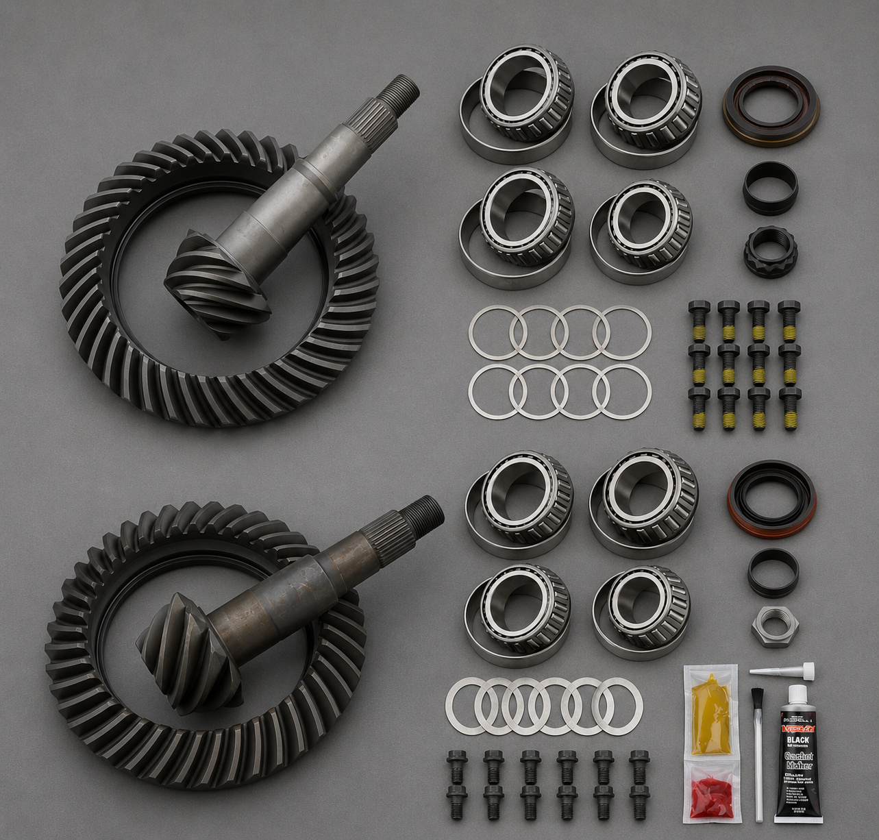 Differential Ring and Pinon Front and Rear Complete Kit (10 Front, 14 Rear, 14 Rear, 10 Front)