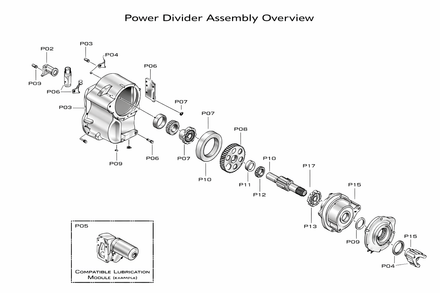 Dana N340-S Power Divider Components