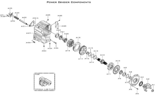 Dana N400-S Power Divider Components