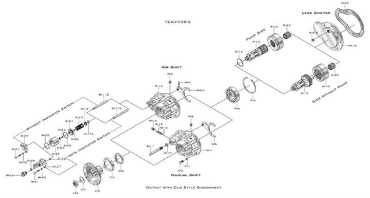 Dana/Spicer Model 738 Output W New Style Disconnect