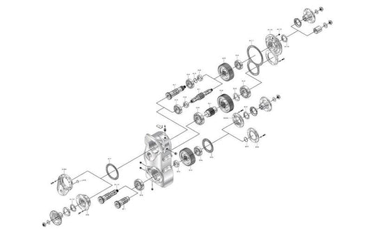Dana/Spicer Model 785 Remote Mount Case & Gears
