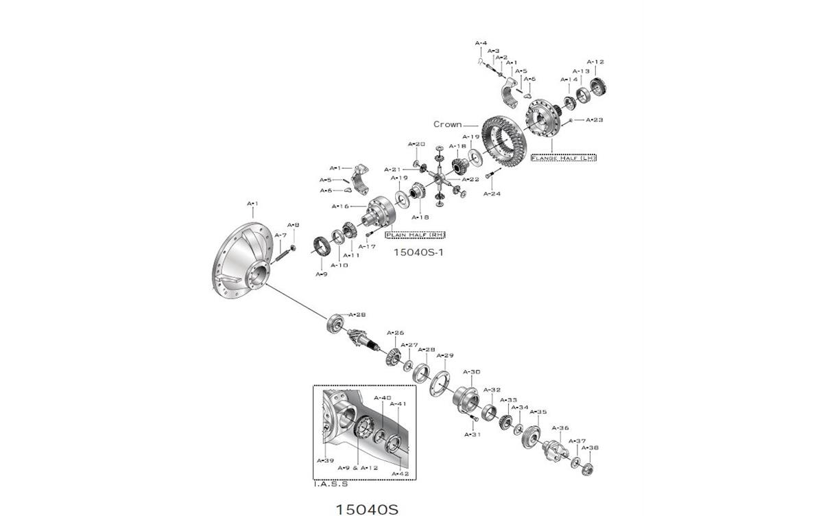 Eaton-Spicer RS405 Rear Axle Single Reduction