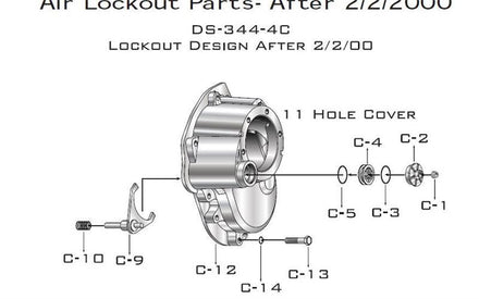 Eaton-Spicer DS404(P) Air Lockout Parts (After 02-02-2000)
