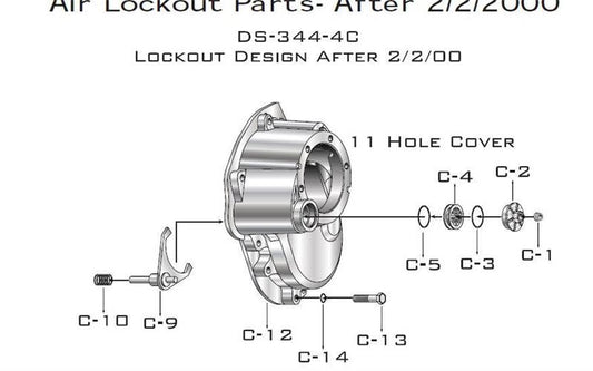 Eaton-Spicer DS404(P) Air Lockout Parts (After 02-02-2000)