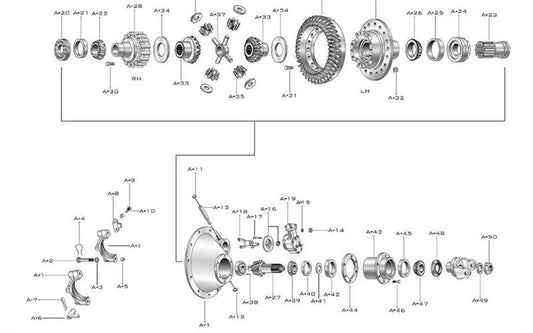 Eaton-Spicer RT461 Rear Axle Dual Range & Planetary Double Reduction