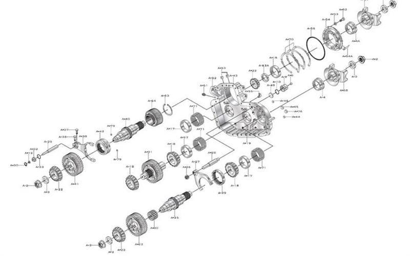 HD TRANSFER CASE-Meritor