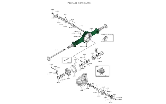 Dana N340-S Forward Rear Components