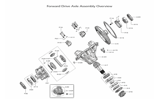 Assale posteriore completo Spicer/Dana S110