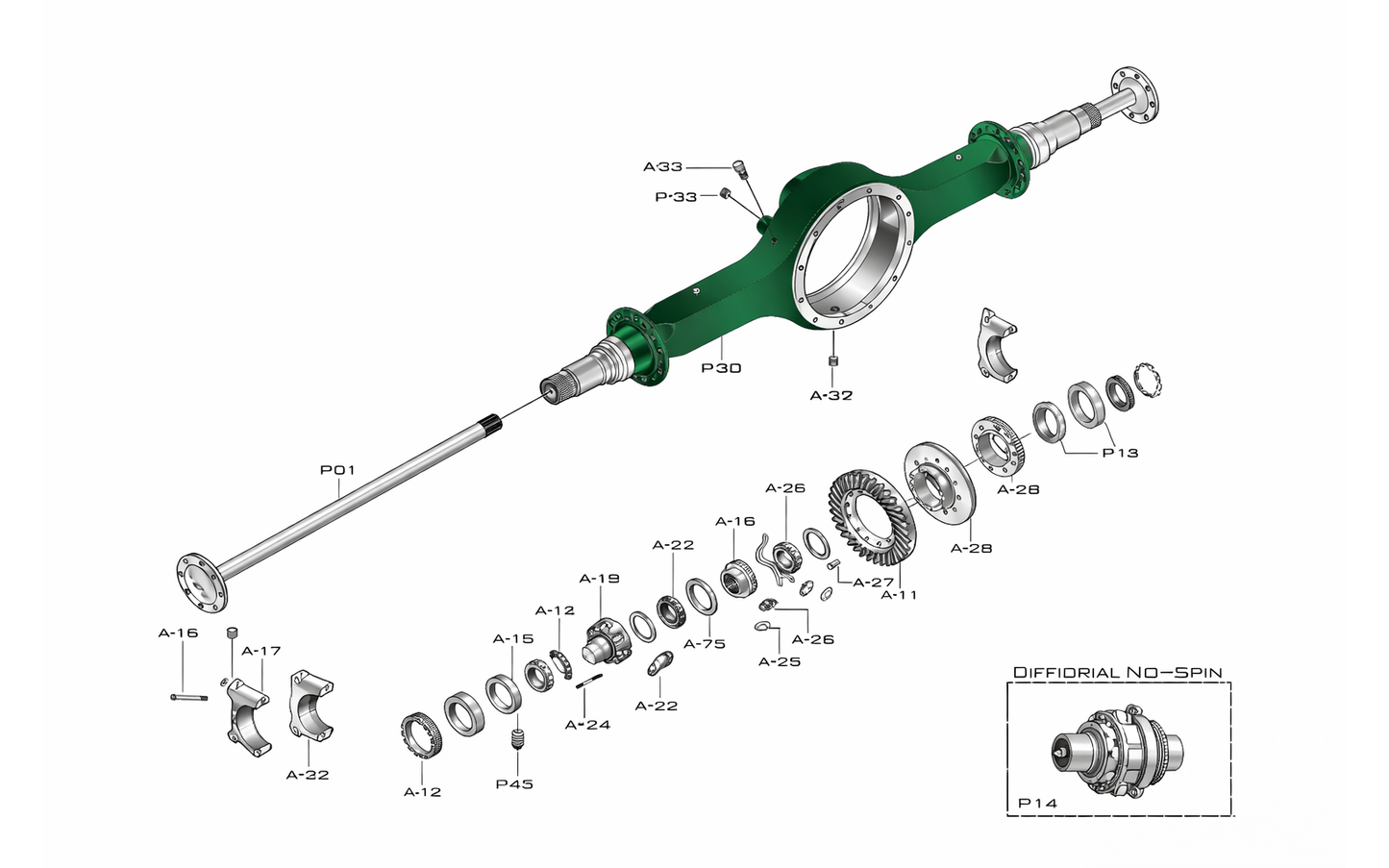 SPICER Dana S150S Rear